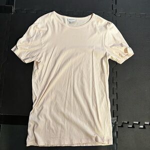 Frank and oak tshirt, size medium, color cream